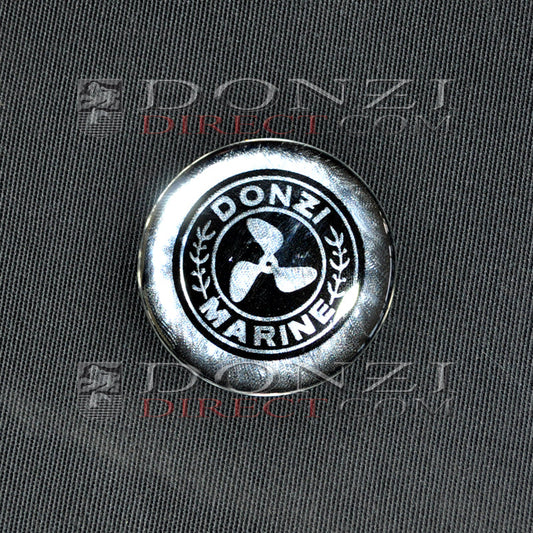 Donzi Marine 40th Anniversary Prop OEM Steering Wheel Logo 1 3/8"