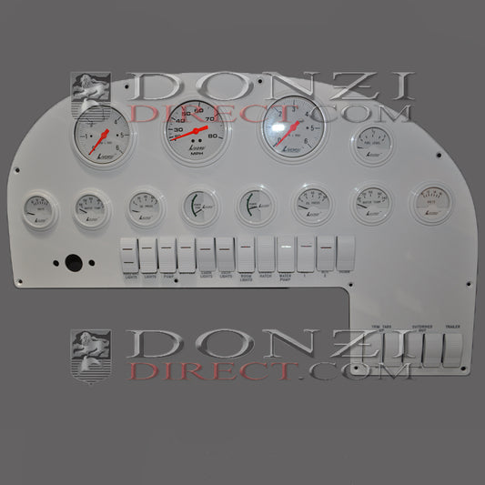 Donzi OEM 28 ZX / 28 ZXO Twin Dash Panel Loaded