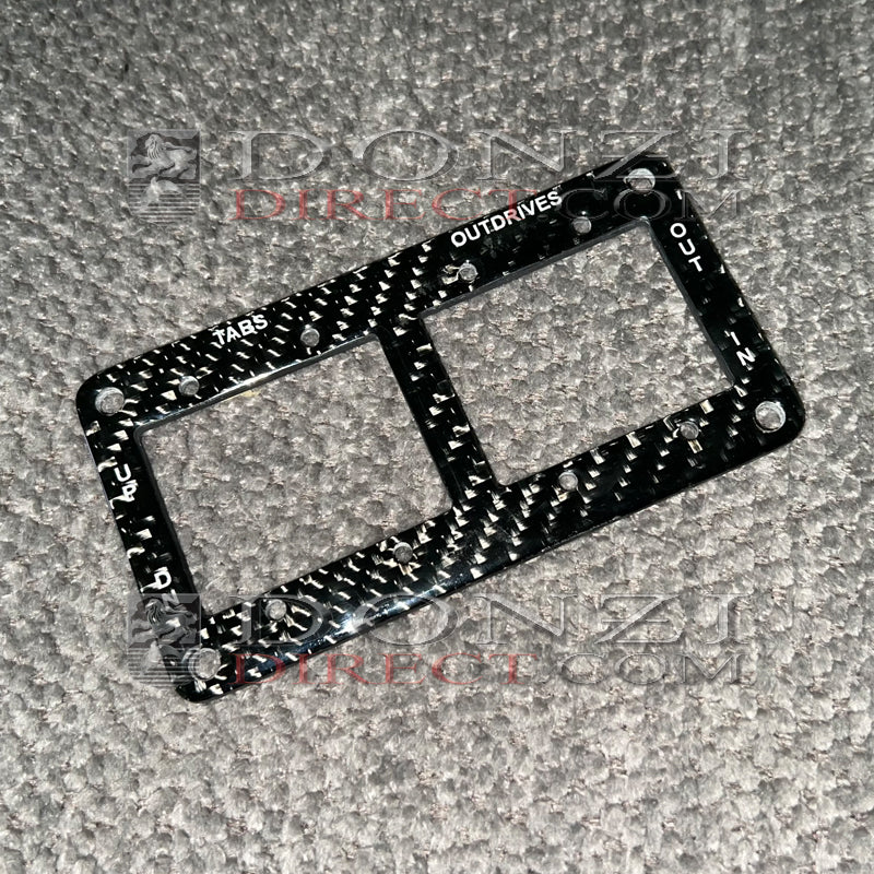 Donzi OEM Engine Trim/ Trim Tab Panel- Carbon Fiber