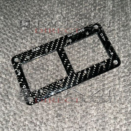 Donzi OEM Engine Trim/ Trim Tab Panel- Carbon Fiber