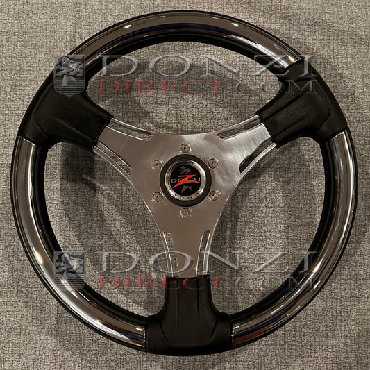 Donzi Chrome Polished Steering Wheel