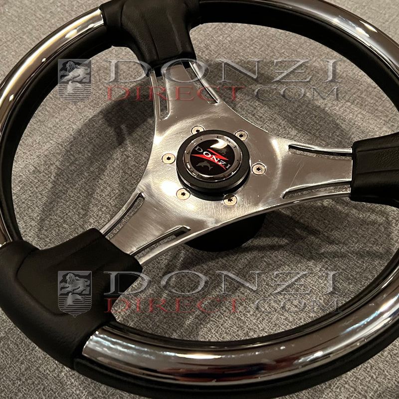 Donzi Chrome Polished Steering Wheel