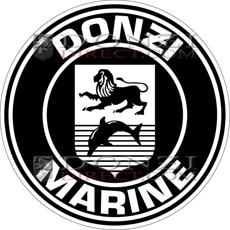 Donzi Marine OEM Engine Hatch Lion / Dolphin Logo 18"- Color Options Available