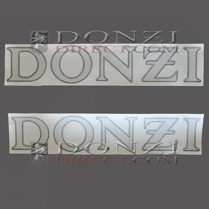 Donzi OEM Hullside Logo Set 1980's w/o Shields 3 3/4"