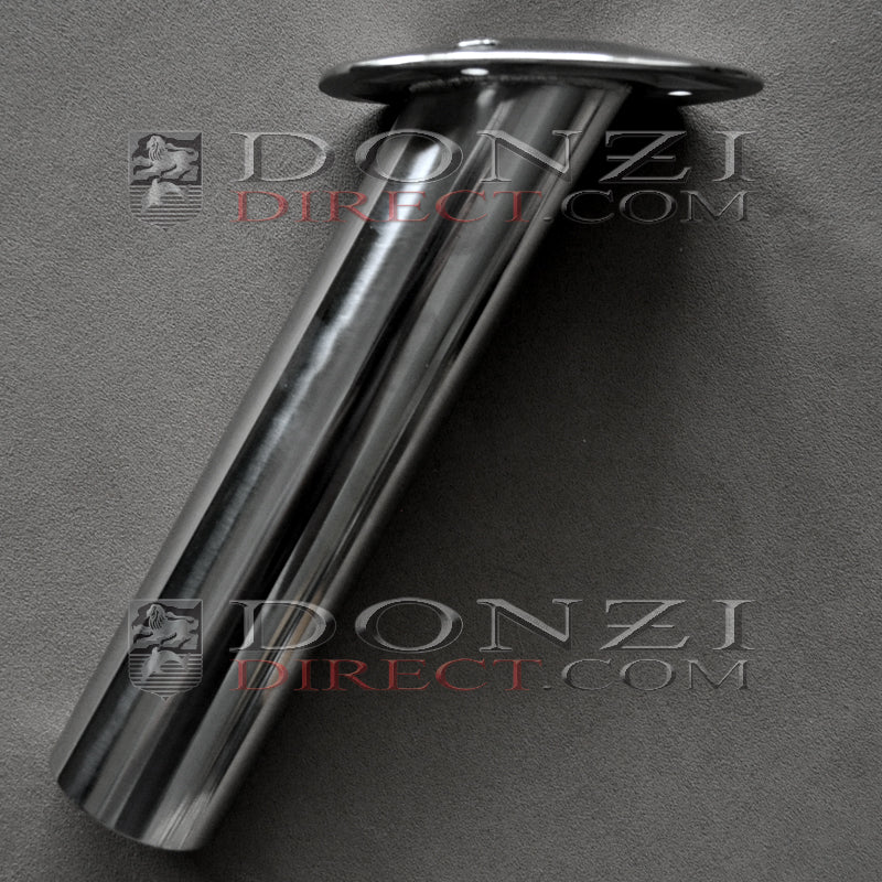 Donzi OEM Logo Stainless Steel Gunnel-Mount Rod Holder 30 Degree