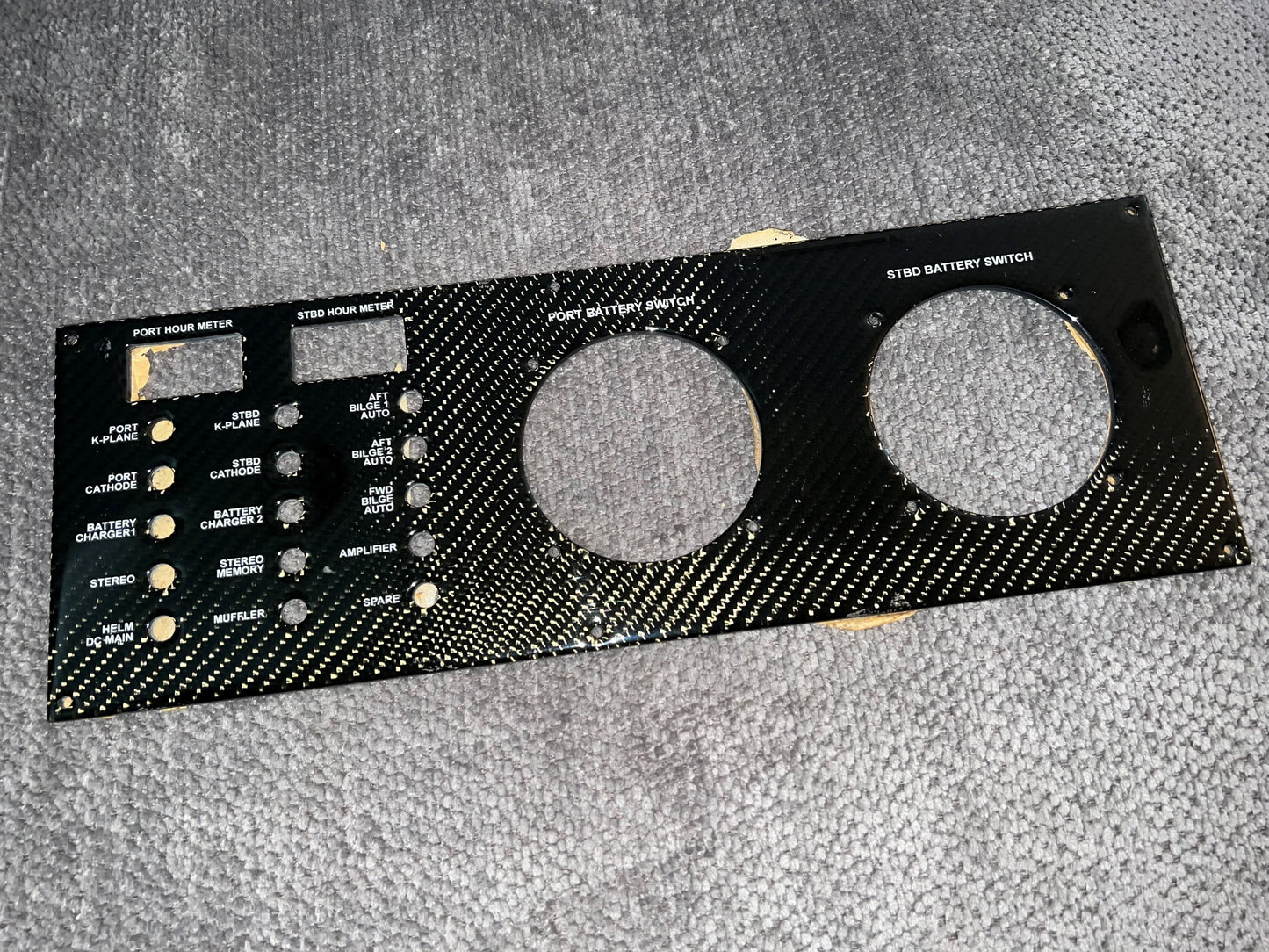 Donzi OEM 35 ZR / 38 ZR / 43 ZR Battery Switch Panel