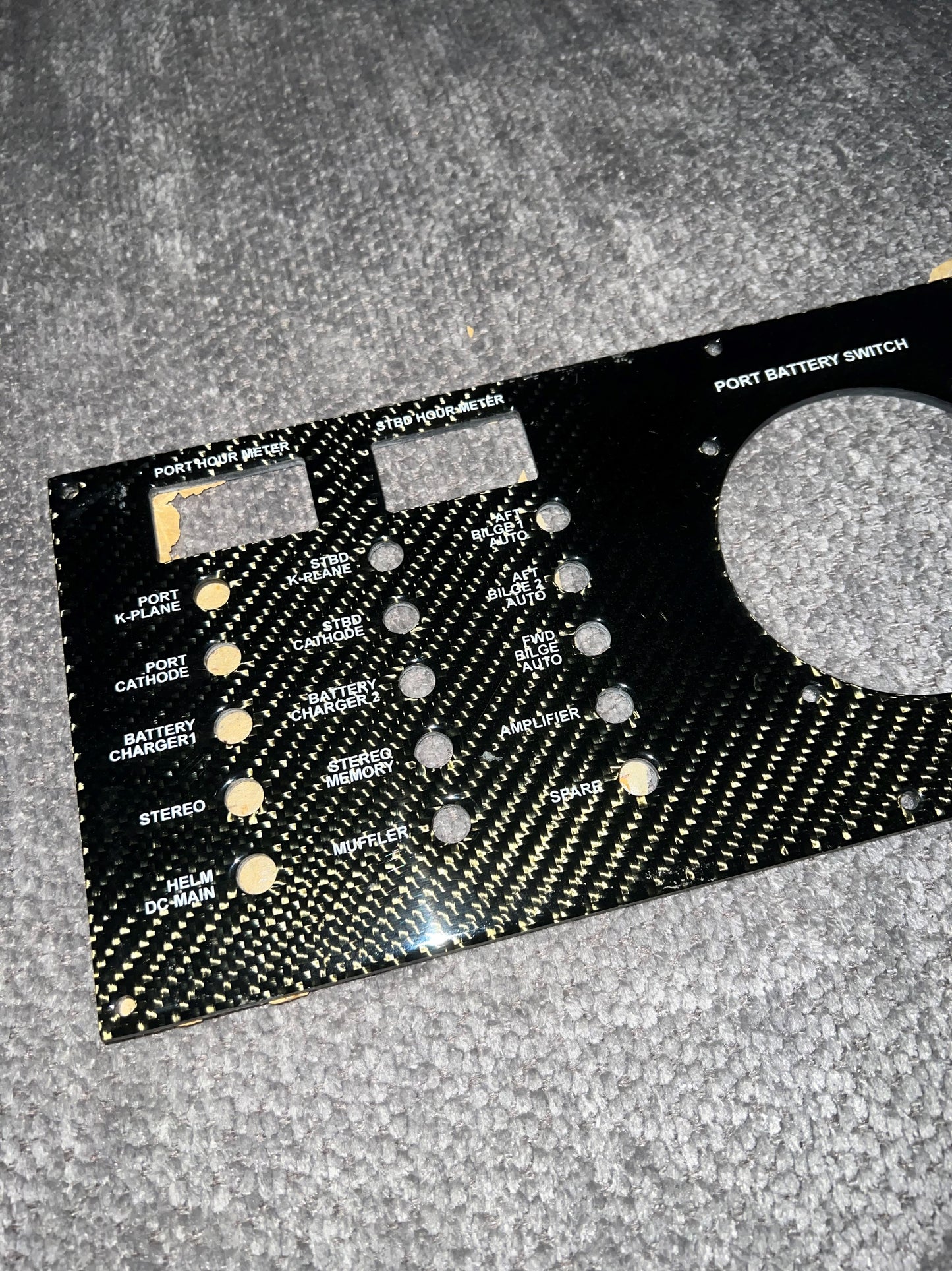 Donzi OEM 35 ZR / 38 ZR / 43 ZR Battery Switch Panel