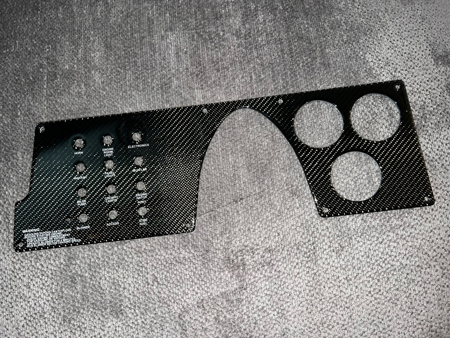 Donzi OEM 35 ZR / 38 ZR / 43 ZR Dash Panel