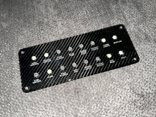 Donzi OEM 43 ZR Breaker Panel- Carbon Fiber