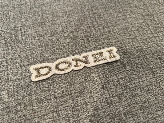 Donzi Marine OEM Swarovski Gold Crystal Patch