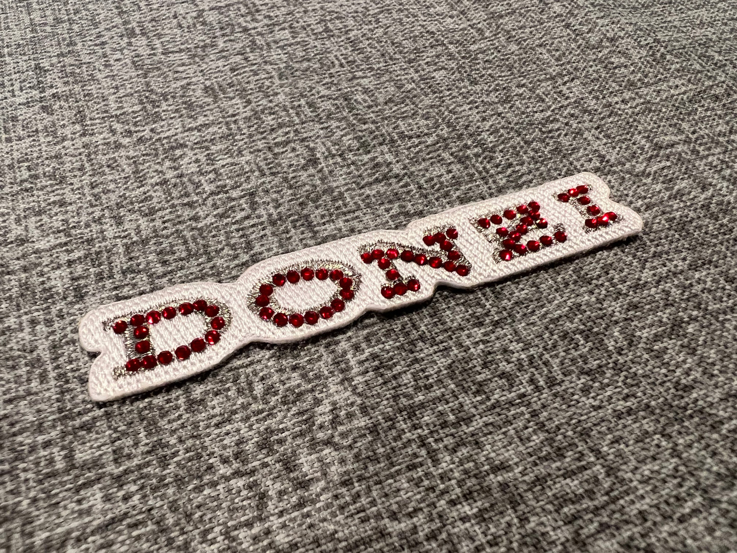 Donzi Marine OEM Swarovski Red Crystal Patch