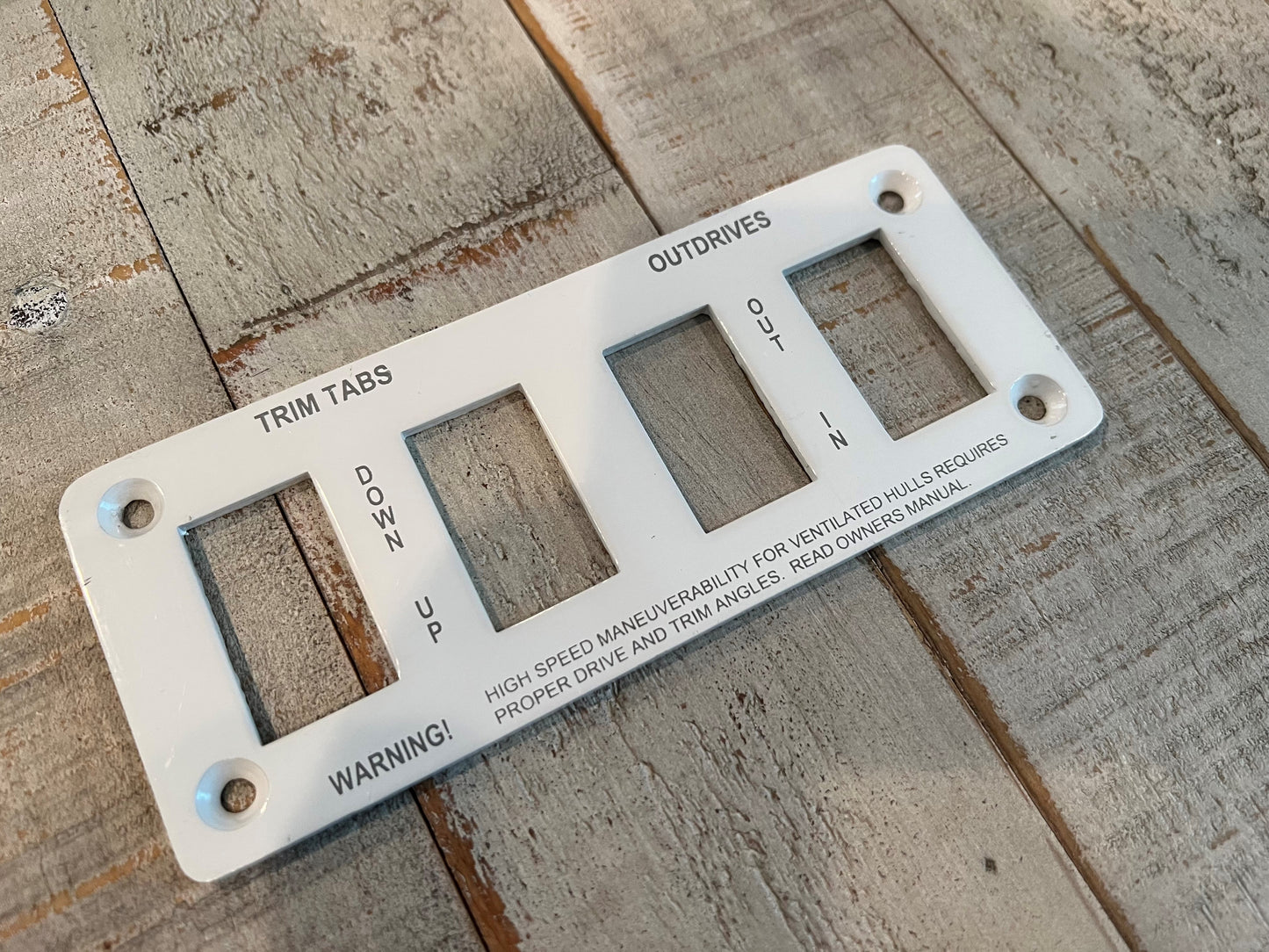 Donzi OEM Trim Switch Panel Blank