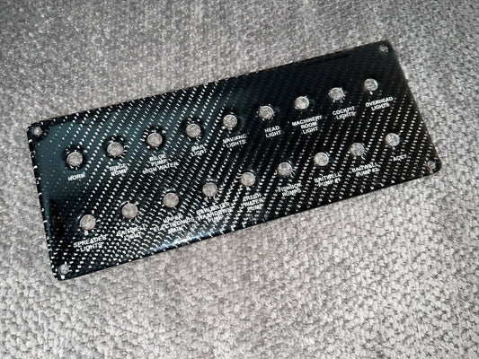 Donzi OEM ZF Breaker Panel- Carbon Fiber