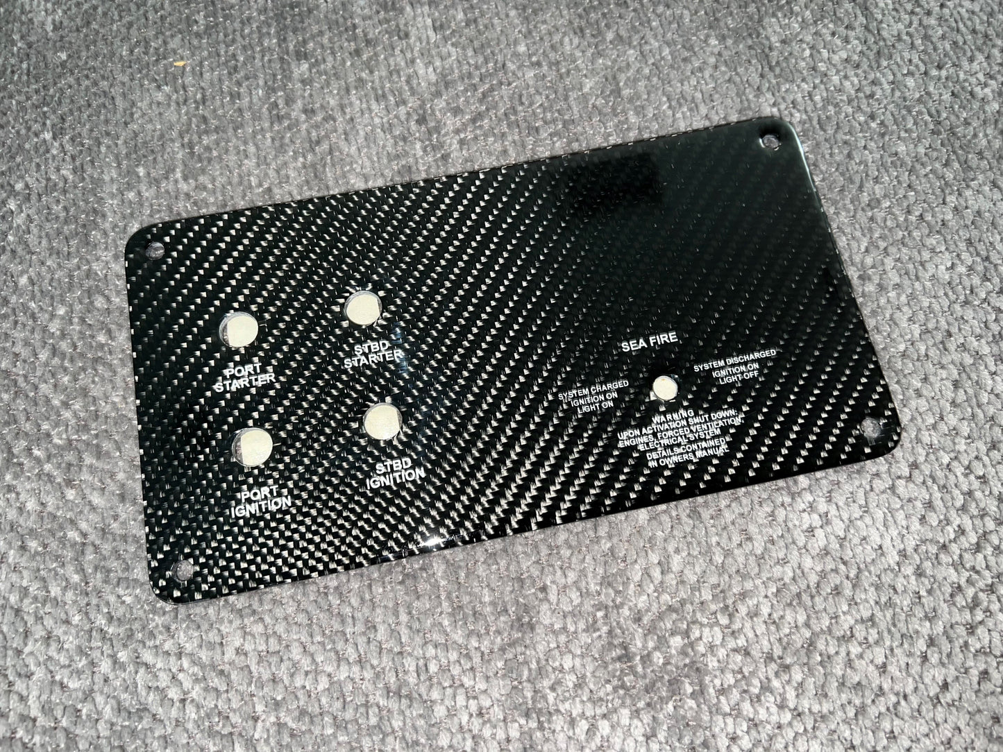 Donzi OEM 35 ZR / 38 ZR / 43 ZR Ignition Panel