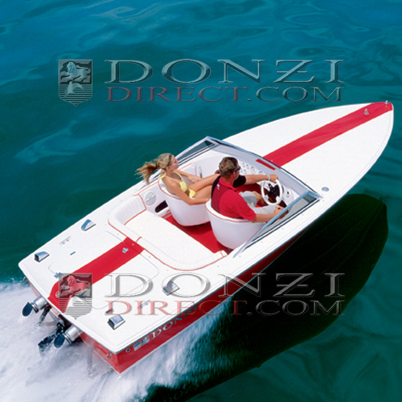 Black OEM Canvas Cockpit Cover - Donzi 16 Classic With Windshield