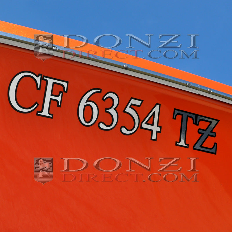 Donzi OEM Custom Registration Number Set