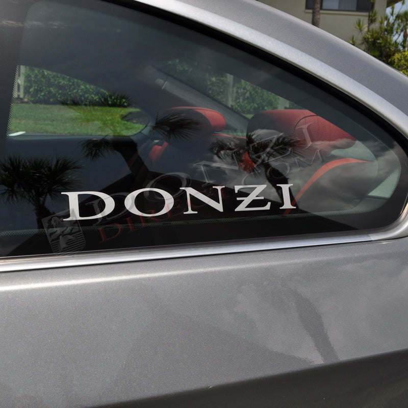 Donzi OEM Logo, Vinyl Decal- 12" : Choose Color