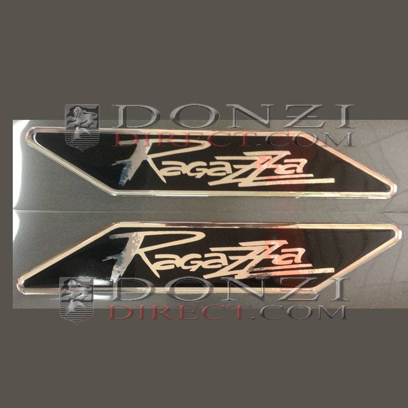 Donzi OEM Ragazza Hullside Logo Badge Set