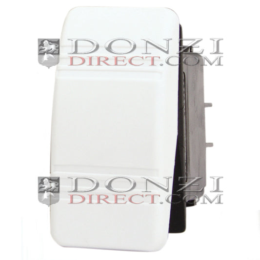 Donzi OEM White Mom-On/Off/ Mom-On Rocker Switch - Classic/ZX/ZF