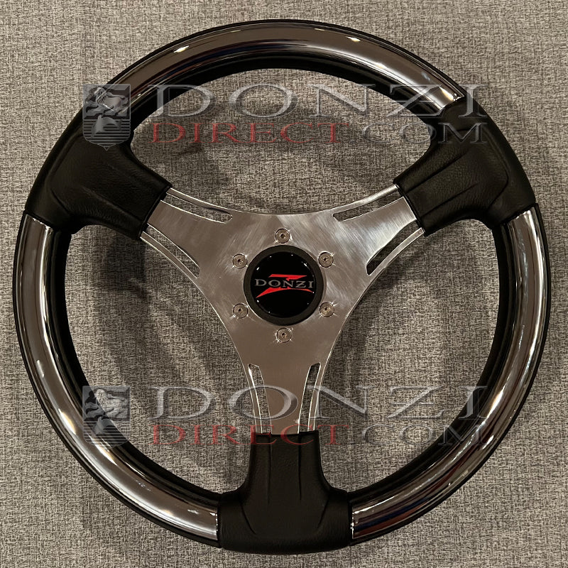 Donzi Chrome Polished Steering Wheel