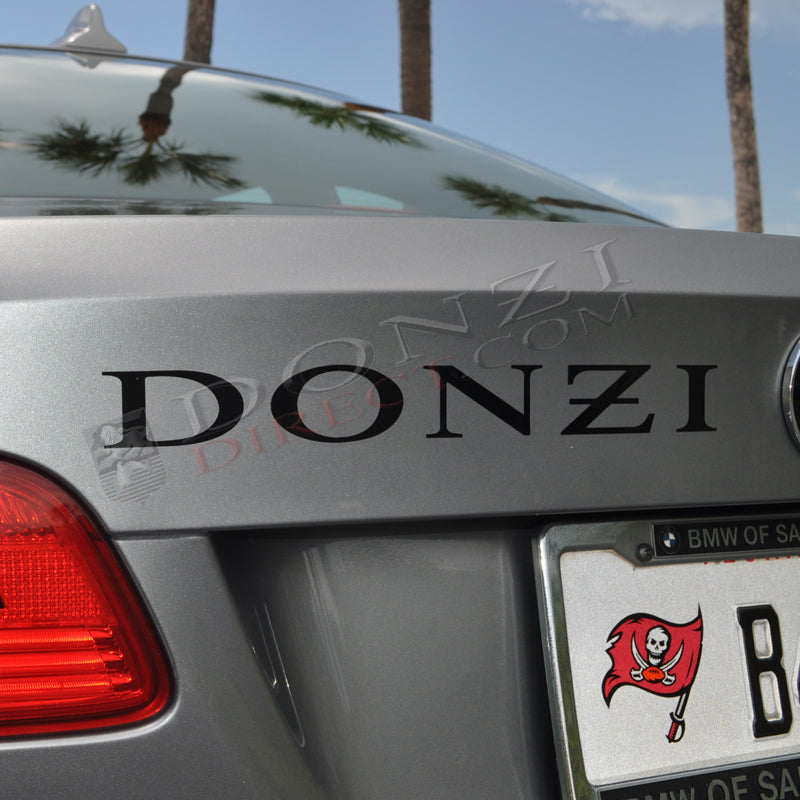 Donzi OEM Logo, Vinyl Decal- 12" : Choose Color