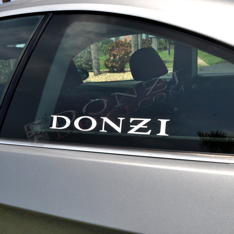 Donzi OEM Logo, Vinyl Decal- 12" : Choose Color
