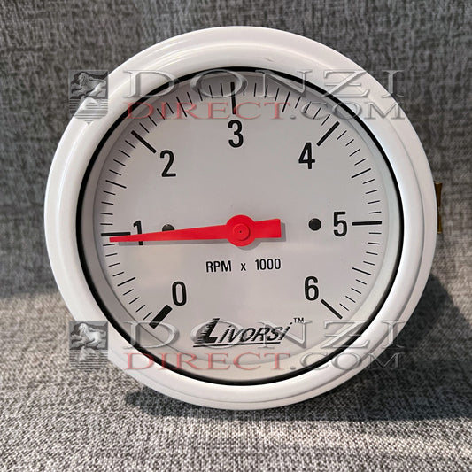 Donzi OEM Livorsi Gaffrig Original Replacement Gauge: Tachometer 6000 RPM