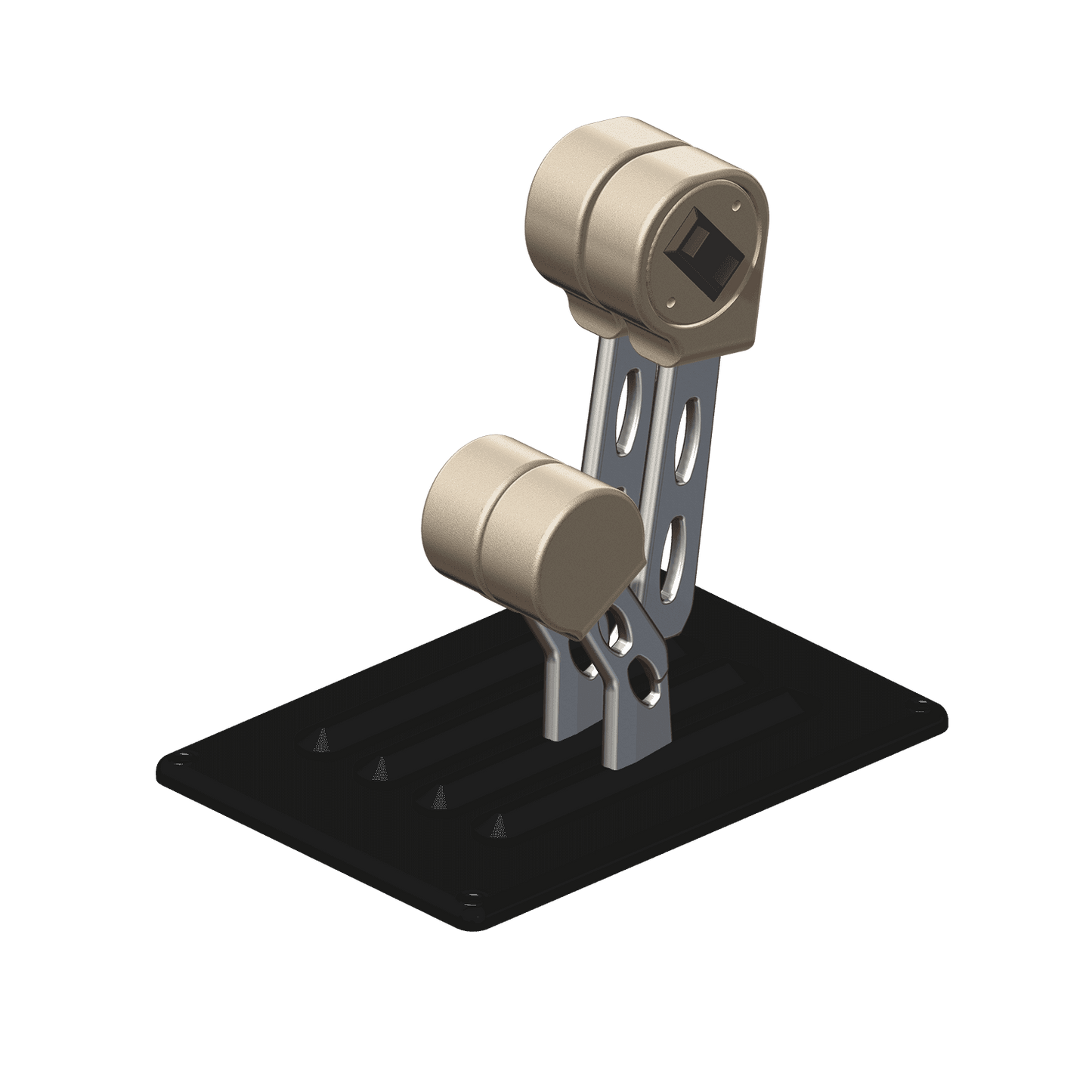 Livorsi Throttle, 4 Bent Lever (2 Shift, 2 Throttle), Single Trim Switch, RH Mechanical MMBB22