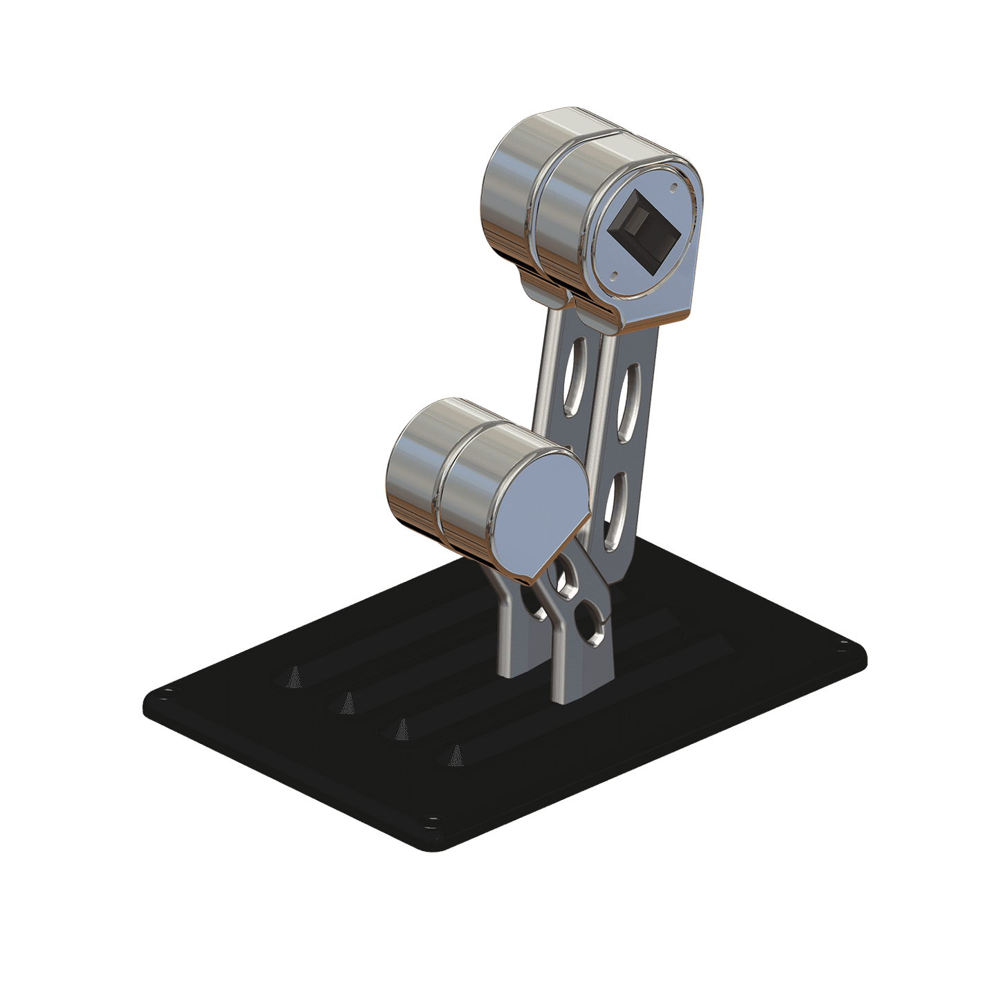 Livorsi Throttle, 4 Bent Lever (2 Shift, 2 Throttle), Single Trim Switch, RH Mechanical MMBB22