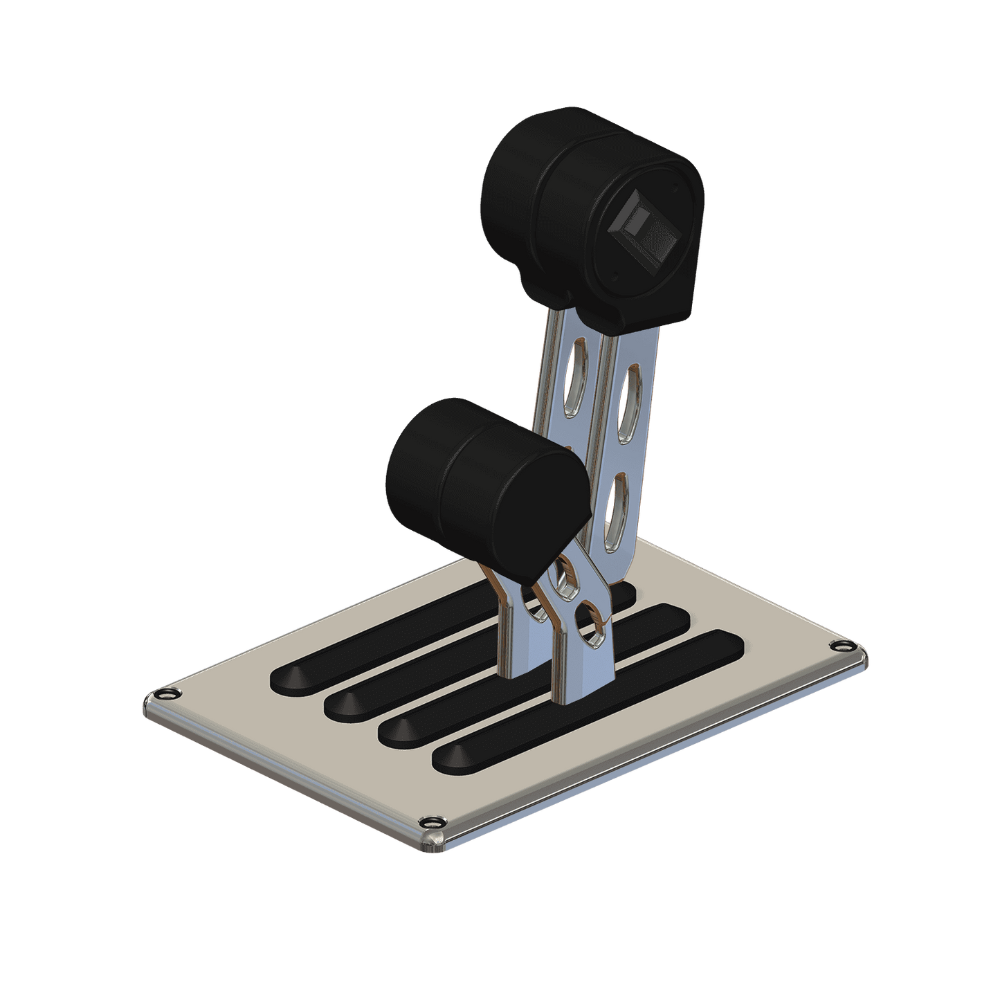 Livorsi Throttle, 4 Bent Lever (2 Shift, 2 Throttle), Single Trim Switch, RH Mechanical MMBB22
