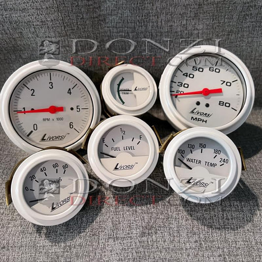 Donzi OEM Livorsi Gaffrig Original Replacement Gauge: Voltmeter