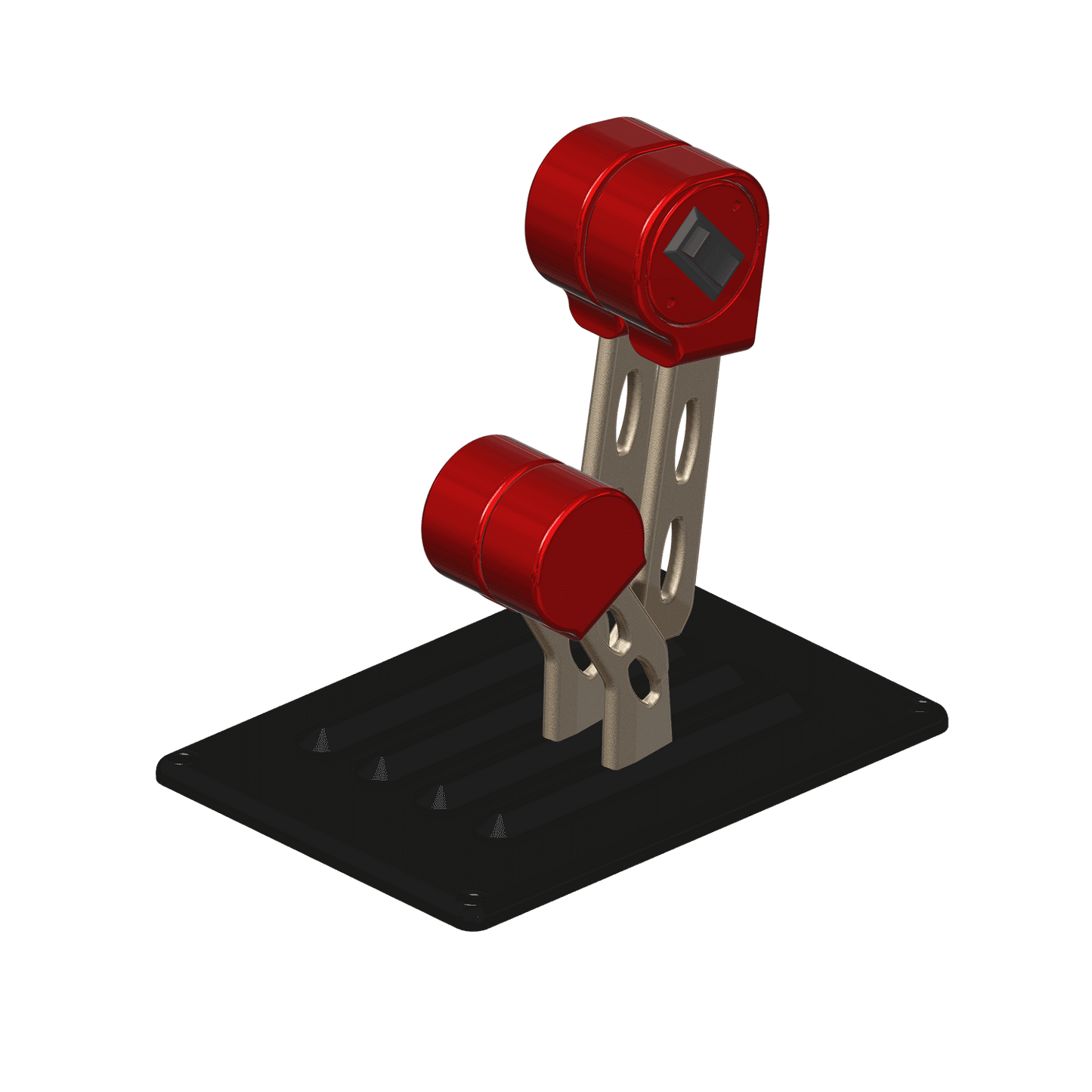 Livorsi Throttle, 4 Bent Lever (2 Shift, 2 Throttle), Single Trim Switch, RH Mechanical MMBB22