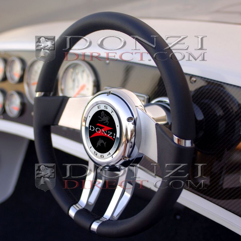 Donzi Z OEM Steering Wheel Current Logo 3”