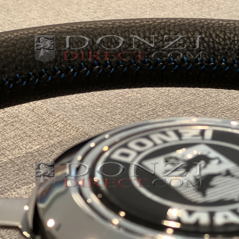 Donzi Almalfi 13.75" Leather Blue Stitched "Limited Edition" Steering Wheel