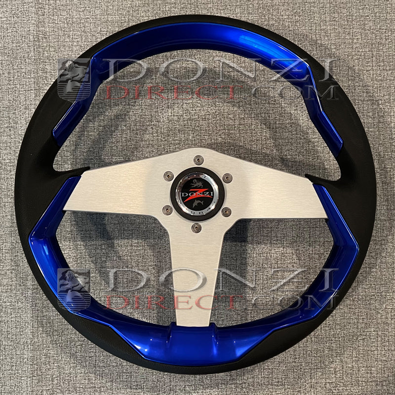 Donzi Upgraded Color Grip Steering Wheel: Blue – DonziDirect.Com