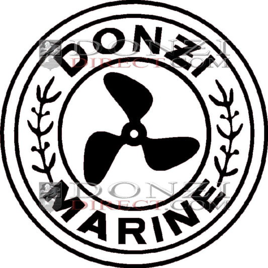 Donzi Marine OEM Engine Hatch Prop Logo 18"- Black