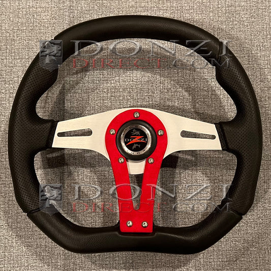 Donzi High Performance Flat Bottomed Red 13.4" Steering Wheel