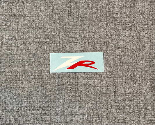 Donzi OEM ZR Logo: White / Red 4"
