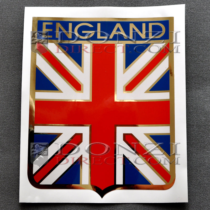 Donzi OEM Hullside Decal Logo - 1960s/70s British Flag, 6 3/4"