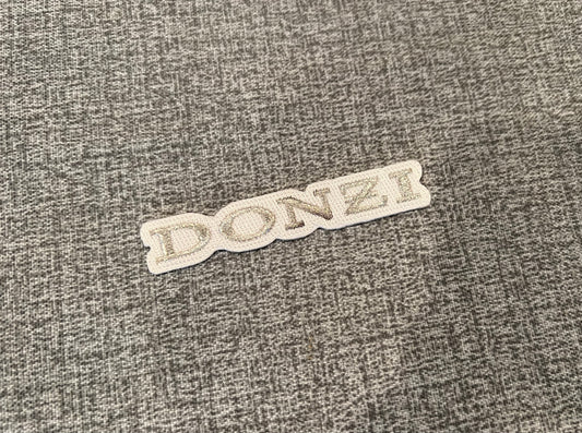 Donzi Marine OEM Silver Embroidered Patch