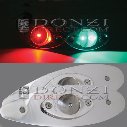 Upgrade Donzi ZF / ZFX LED Flush Mount Nav Light Kit