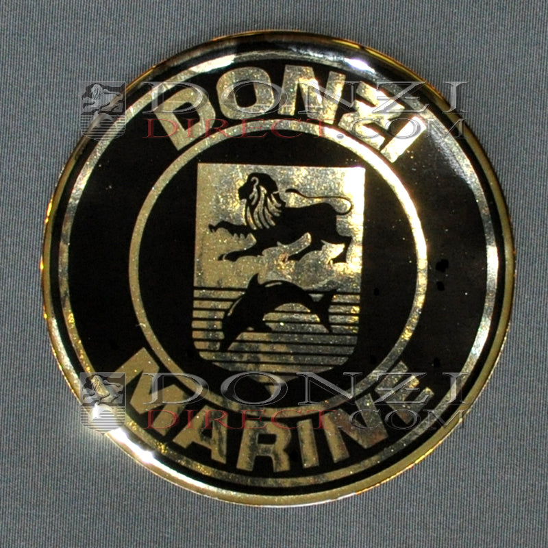 Donzi Marine Black/Gold Shield OEM Logo 5"