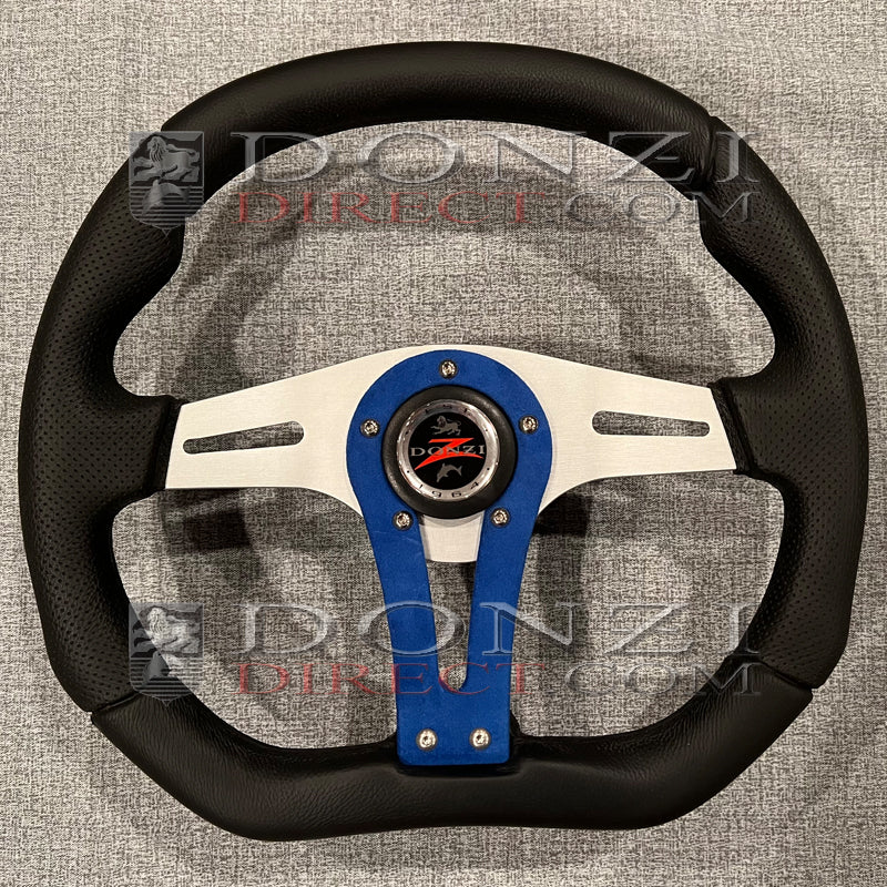 Donzi High Performance Flat Bottomed Blue 13.4" Steering Wheel