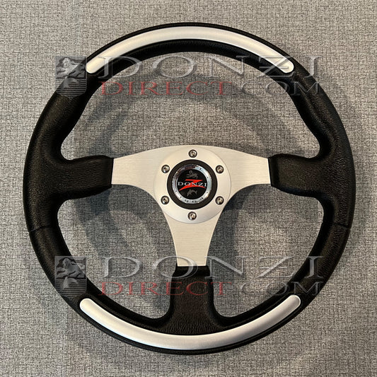 Donzi Sport Steering Wheel with Silver Inserts